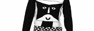 Striped Jumper Modern Mens Knit Sweater Winter Cotton Long Sleeve Anti - Wrinkle