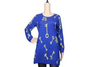 Female Spring And Autumn Shiny Lurex Womens Knit Sweater Long Sleeve Pullover
