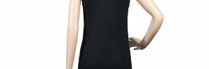 Black Gold Color Sleeveless Womens Knit Sweater Vest , Long Ladies Sweater Vest