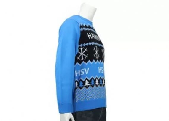 12gg Hamburg Jacquard Suéter navideño feo para hombre