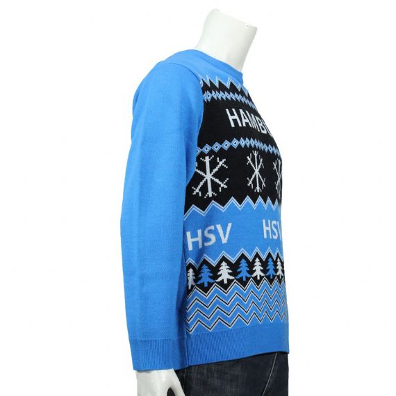 12gg Hamburg Jacquard Suéter navideño feo para hombre