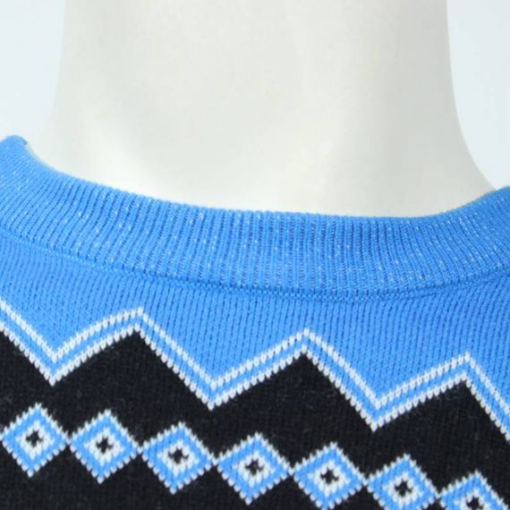12gg Hamburg Jacquard Suéter navideño feo para hombre