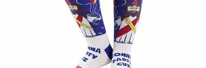 Jesus Birthday Knee High Mens Ugly Christmas Socks