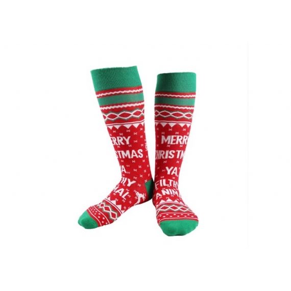 Merry Christmas Ya Filthy Animal Crazy Christmas Socks