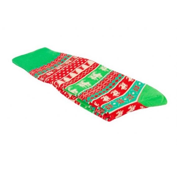 Calcetines feos de reno de punto de algodón de 200 GG para festival