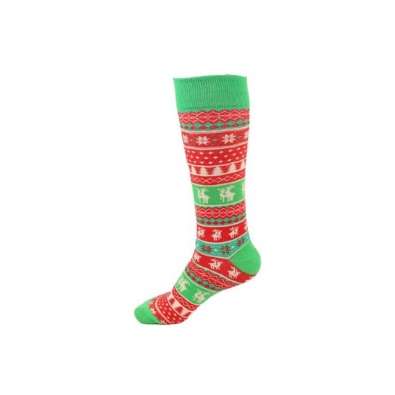 Calcetines feos de reno de punto de algodón de 200 GG para festival