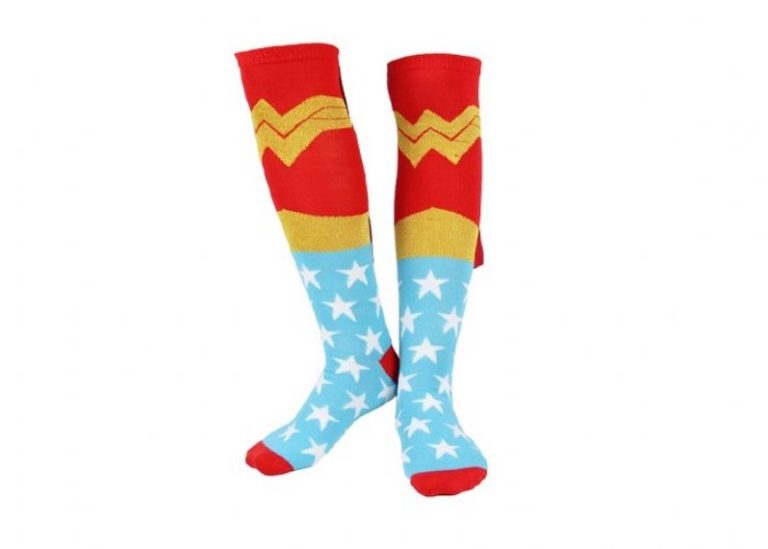 Long Knee High Warm Winter Mens Christmas Socks With Hand Made Cape