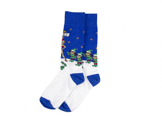 Fancy North Pole Cozy Christmas Elves Calcetines