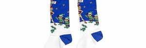 Fancy North Pole Cozy Christmas Elves Socks