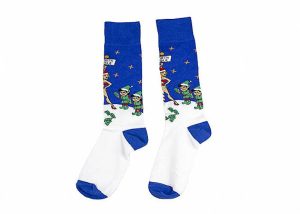 Fancy North Pole Cozy Christmas Elves Socks