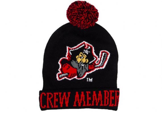 Black Jacquard Pattern Winter Accessories Beanie Hat With Scarf Set