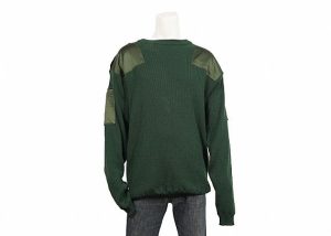 Oliver Green Wool Round Neck Military Uniform Sweater