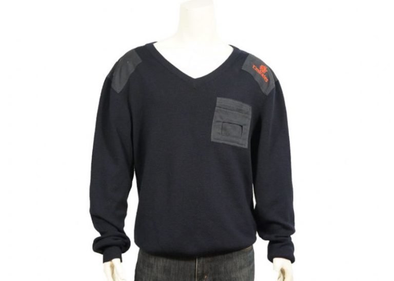 Winter Polyester 7 Gauge Thick Mens Military Style Sweater With Full Sleeve