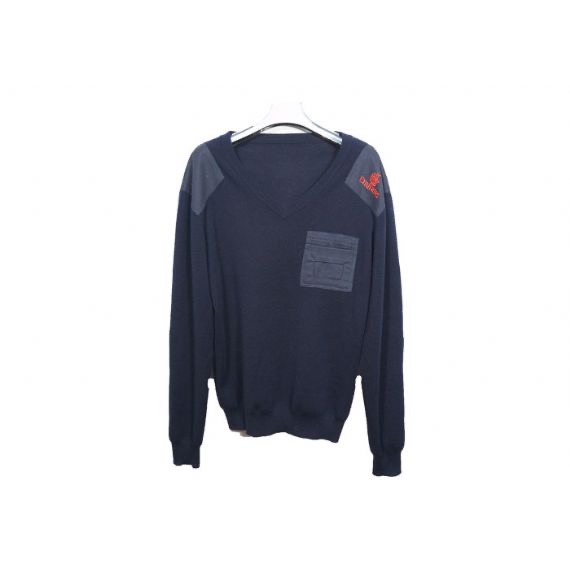 Winter Polyester 7 Gauge Thick Mens Military Style Sweater With Full Sleeve