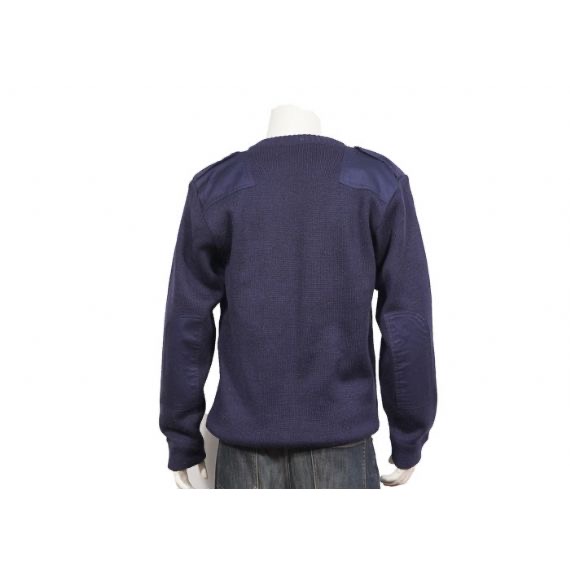 Suéter de uniforme militar de invierno personalizado Suéter militar para hombre de mezcla de lana azul marino