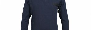V Neck Soft Polyester Blended Army Knit Sweater Pullover In British Style