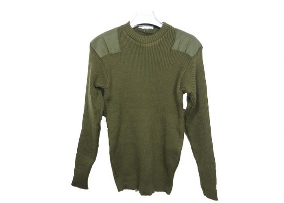 Suéteres gruesos del jersey de la policía resistente, suéter militar de Brown con el remiendo del codo