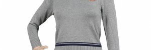 Unisex Grey V Neck Long Sleeve School Sweaters