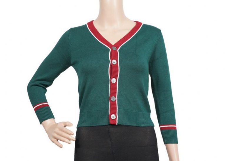 Primary School Uniform Sweaters, School Dress Sweater Green Anti – Shrink