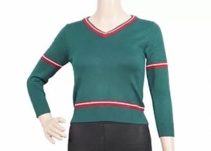 Primary School Uniform Sweaters, School Dress Sweater Green Anti - Shrink