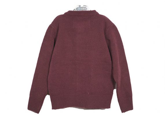 Cárdigan de manga larga morado Suéter de punto para niños Diseños de invierno con dos bolsillos