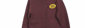 Purple Long Sleeve Cardigan Kids Knit Sweater Winter Designs With Two Pockets