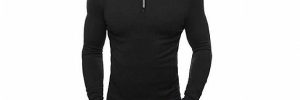 Sustainable Polyester Knitted 1/4 Zip Up Pullover Sweater