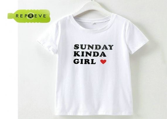 Short Sleeve Printed Water Soluble Sustainable Tee