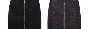 High Collar Zip Up Knitted Sustainable Cardigan