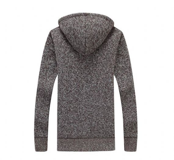 Suéter de punto para hombre con cremallera y cuello en V ISO M L XL