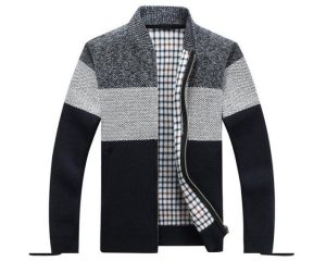 OEM Long Sleeve Cardigan Zipper Cozy Knit Sweater
