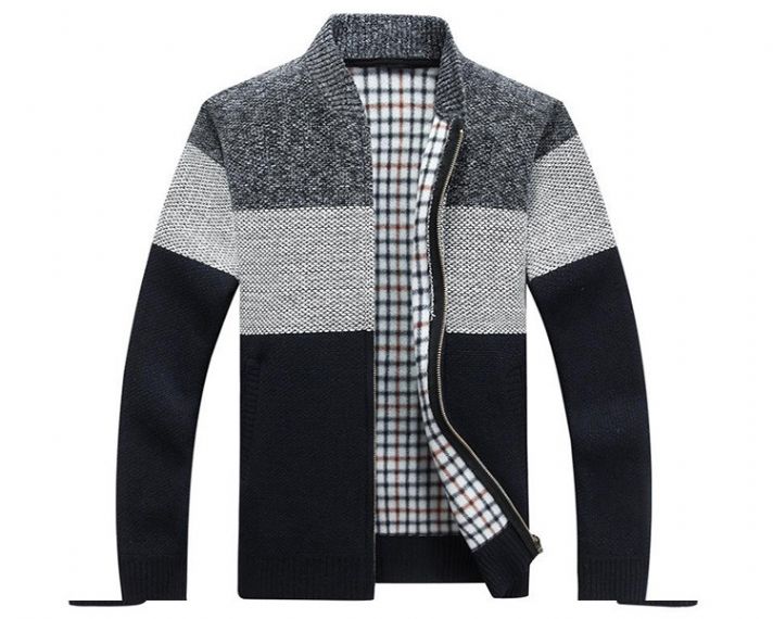 OEM Long Sleeve Cardigan Zipper Cozy Knit Sweater