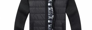 L XL XXL Muscle Fit Patchwork Knitted Cardigan Jacket