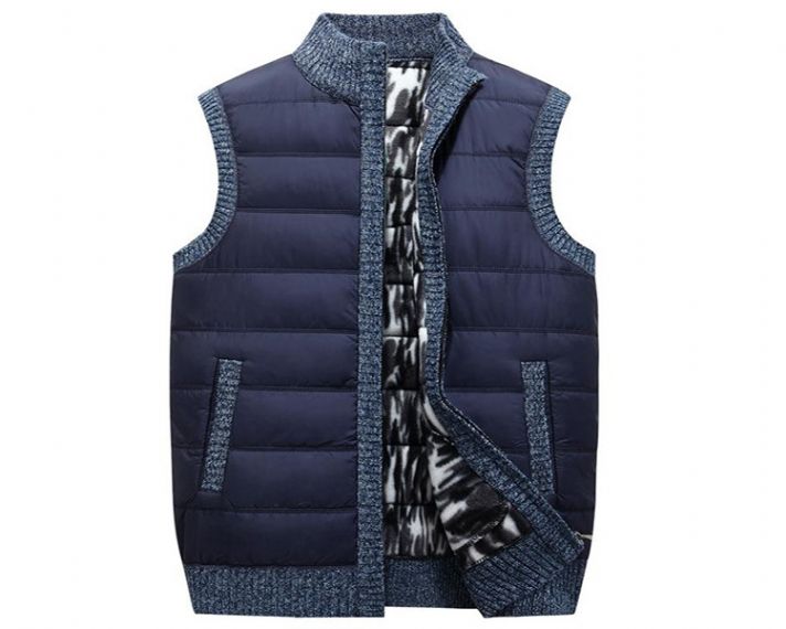 Colete cardigan sem mangas com gola mandarim OEM