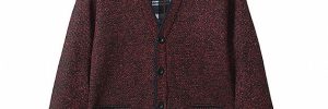 Knitted Mens V Neck Shawl Collar Cardigan Jumper