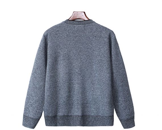 Plain V Neck Cardigan Argyle Pattern Embroidery Sweater