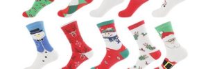 Cute Medium Christmas Socks Women