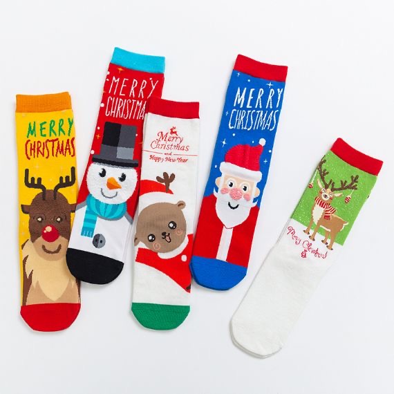 Calcetines navideños únicos para hombre