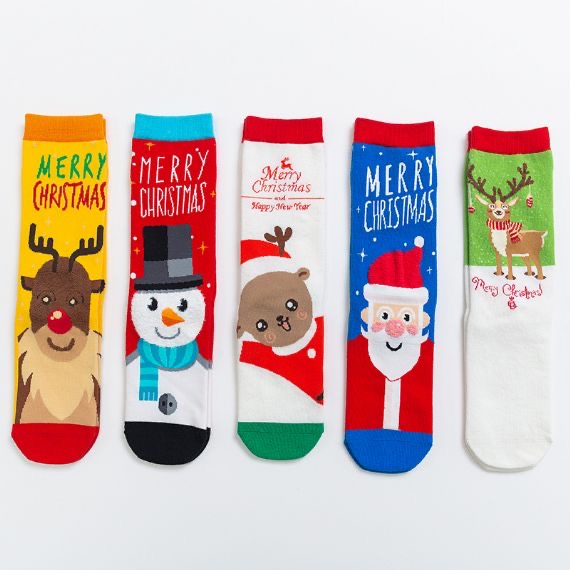 Calcetines navideños únicos para hombre