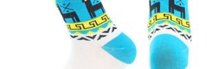 Jacquard Print Christmas Crew Socks