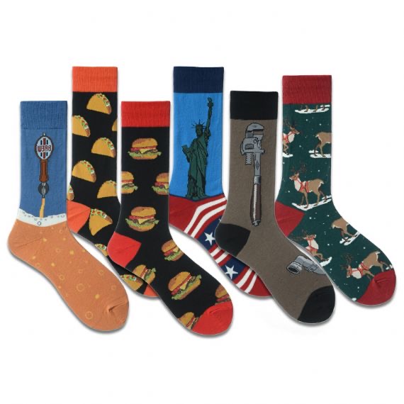 Calcetines de Navidad de diseño personalizado para hombre