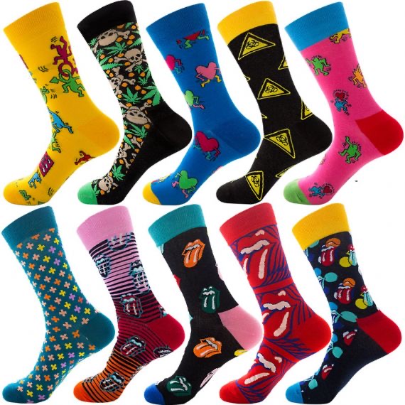 Colorful Novelty Men’s Wholesale Socks