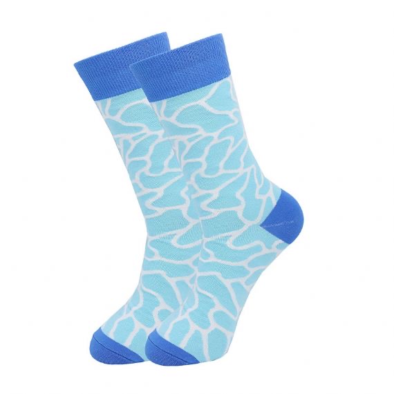 Embroidered Custom Logo Men's Knitted Socks