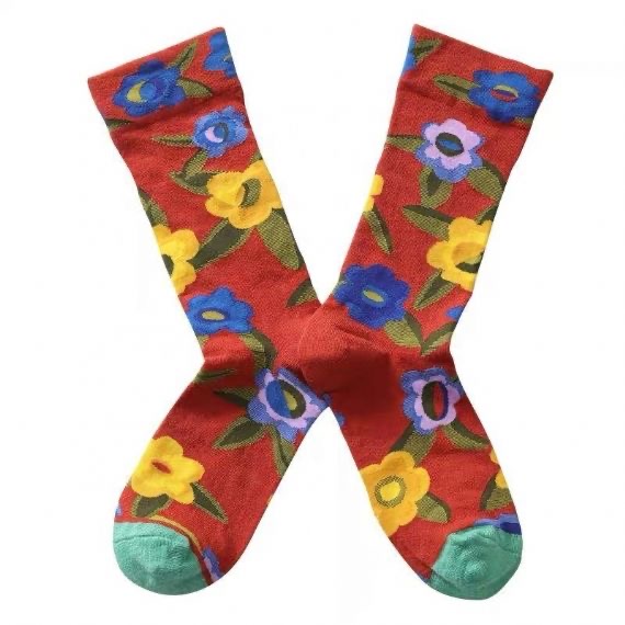 Floral Designs Custom Wholesale Socks