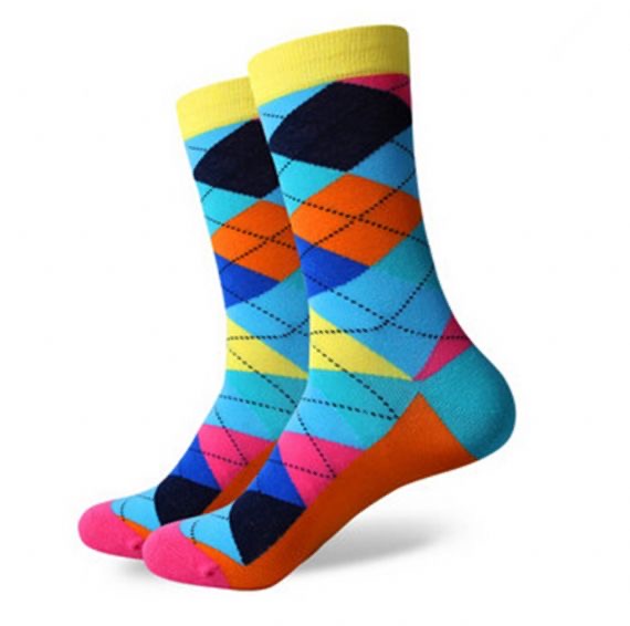 New Argyle Pattern Custom Design Socks