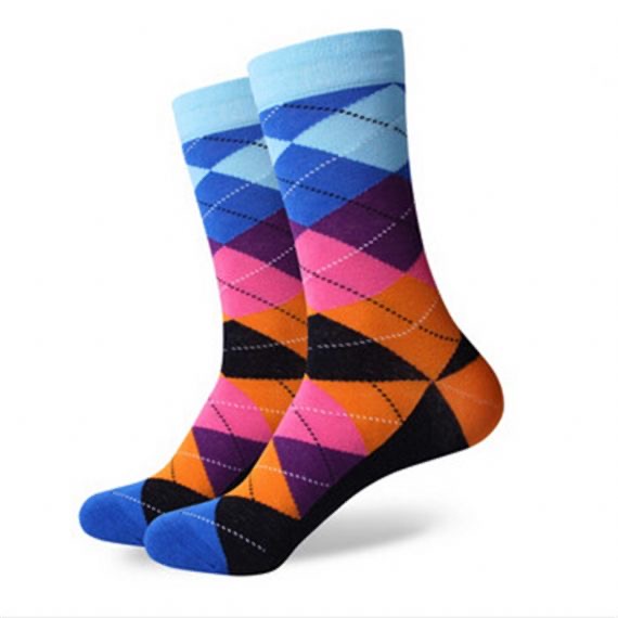 New Argyle Pattern Custom Design Socks