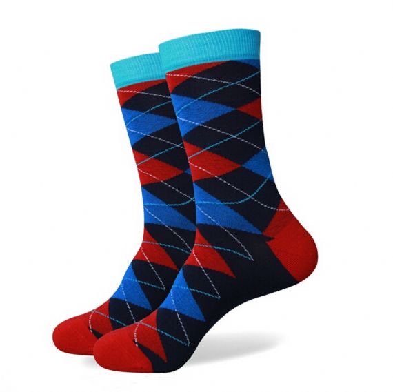 New Argyle Pattern Custom Design Socks