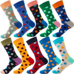 Multicolor Dotted Custom Knit Socks