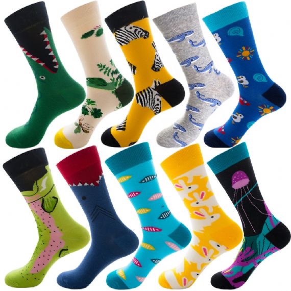 Multicolor Custom Animal Socks