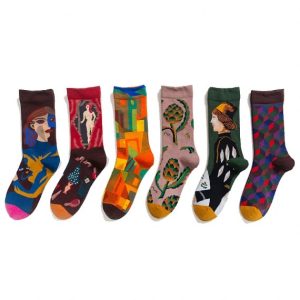 New Fashion Oil Painting Stockings Socks Wholesaler